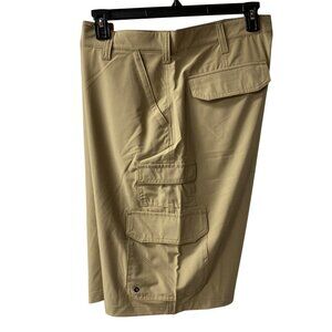 Iron Co. Mens Khaki Stretch Hybrid‎ Cargo Short 38 NWT